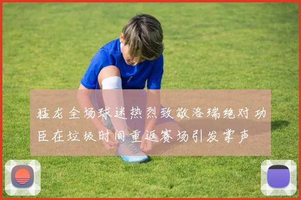 猛龙全场球迷热烈致敬洛瑞绝对功臣在垃圾时间重返赛场引发掌声